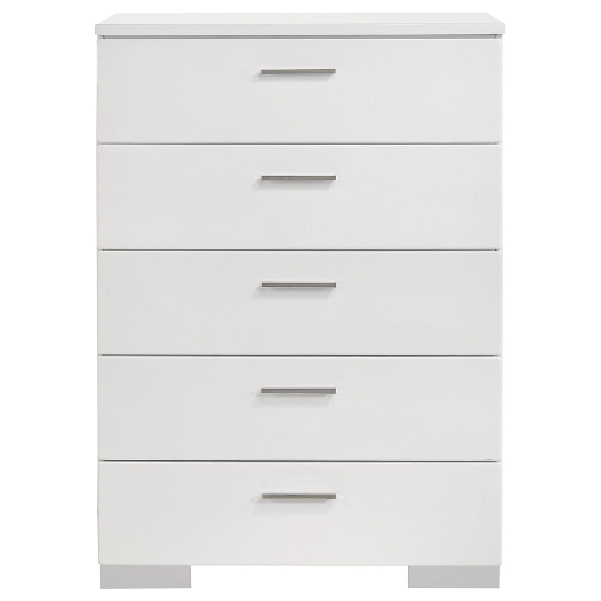 Dulcey - 5 Drawer Bedroom Chest - White