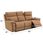 Chavis - Power Motion Sofa With USB & Power Headrest - Brown - R&R Furniture Gallery (Fountain Valley, CA)