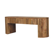 Soba - Straight Media Unit - Oak - R&R Furniture Gallery (Fountain Valley, CA)
