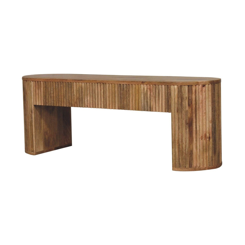 Soba - Straight Media Unit - Oak - R&R Furniture Gallery (Fountain Valley, CA)
