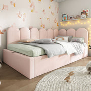 Upholstered Daybed With Metal Slatted Base - R&R Furniture Gallery (Fountain Valley, CA)