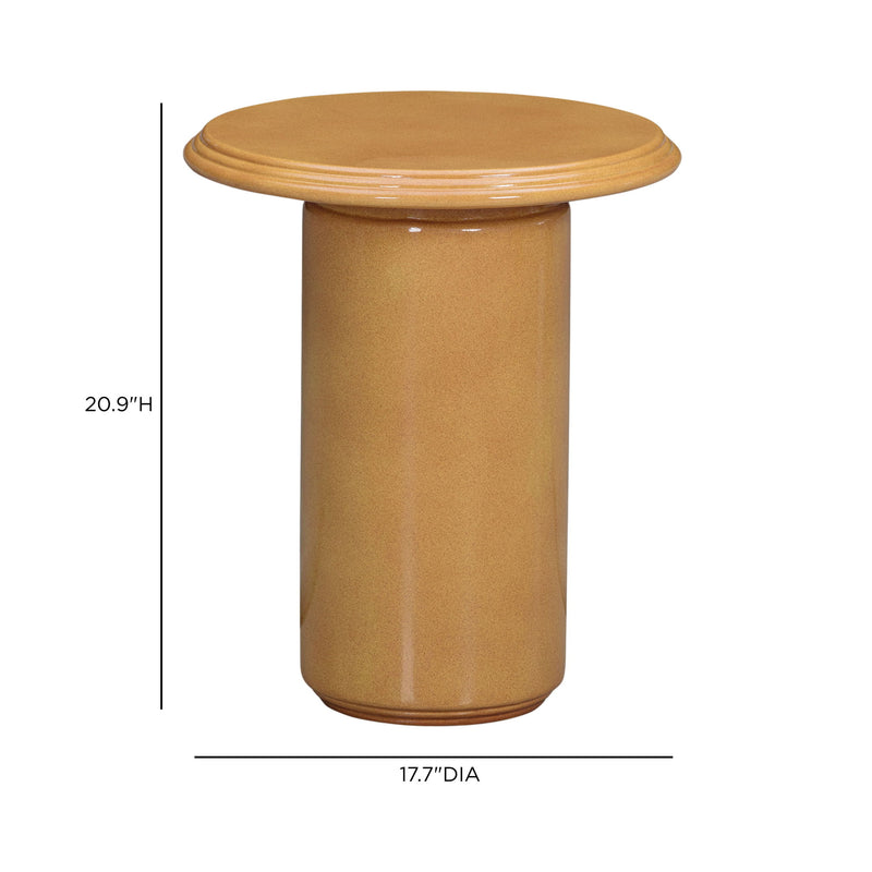 Tate - Concrete Side Table - Turmeric
