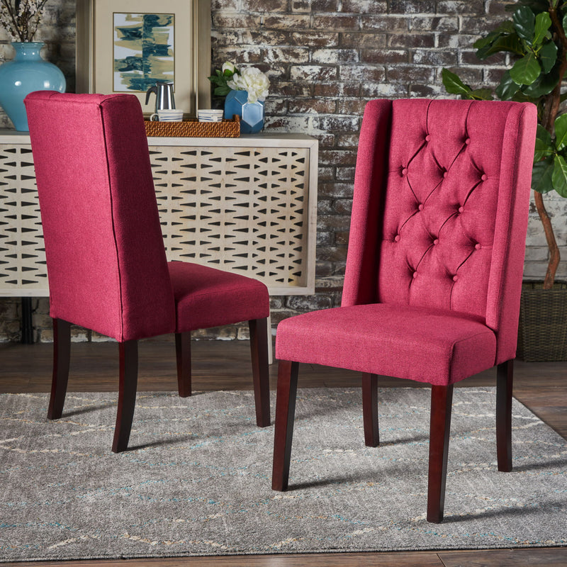 Sophisticated Tufted Dining Chair With High Back Design - R&R Furniture Gallery (Fountain Valley, CA)