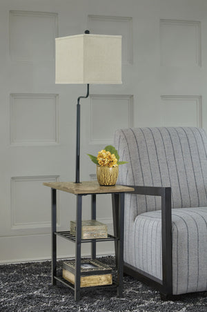 Shianne - Metal Tray Lamp  - Black - R&R Furniture Gallery (Fountain Valley, CA)