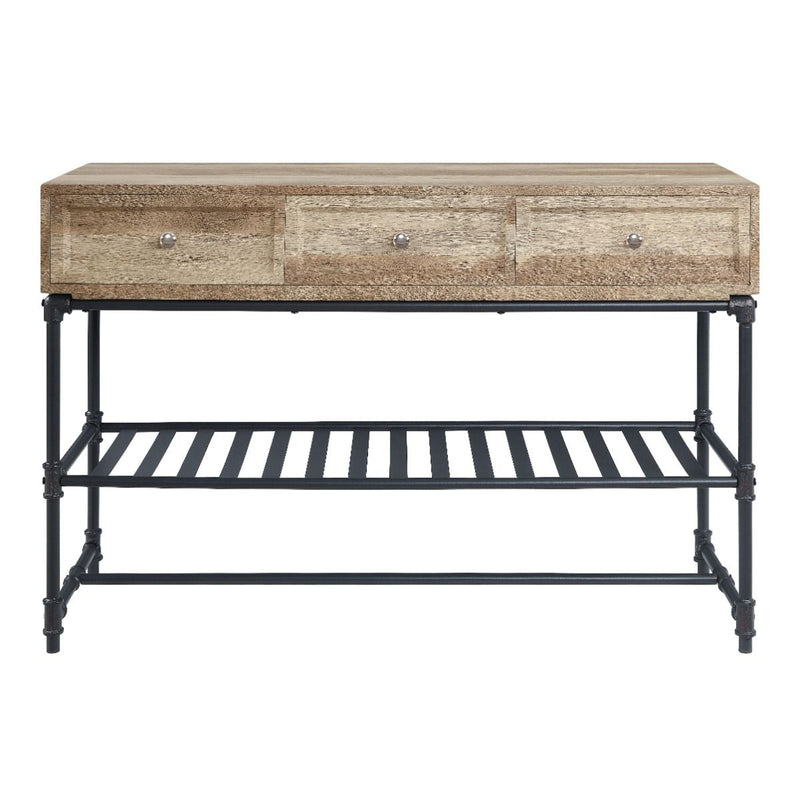 Brantley II - Sofa Table - Oak & Sandy Black - R&R Furniture Gallery (Fountain Valley, CA)