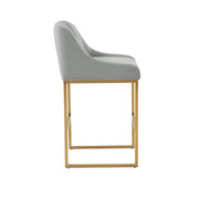 Lisa - Velvet Counter Stool - R&R Furniture Gallery (Fountain Valley, CA)