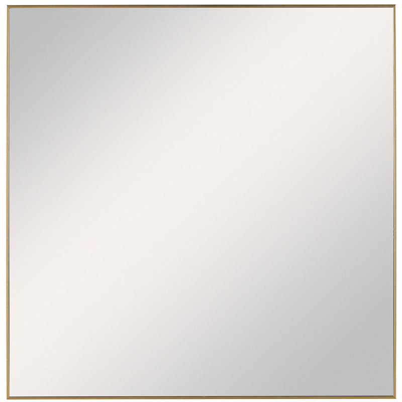 Uttermost Alexo square wall mirror with sleek frame, hanging on a modern interior wall, showcasing contemporary home decor.