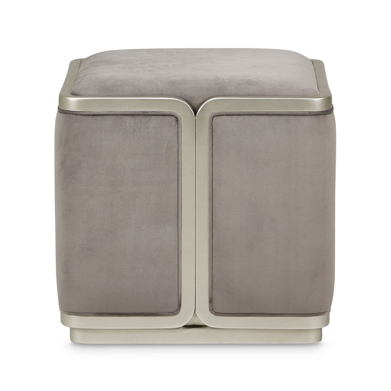 Linea - Ottoman - Gray Pearl / SilverMist - R&R Furniture Gallery (Fountain Valley, CA)