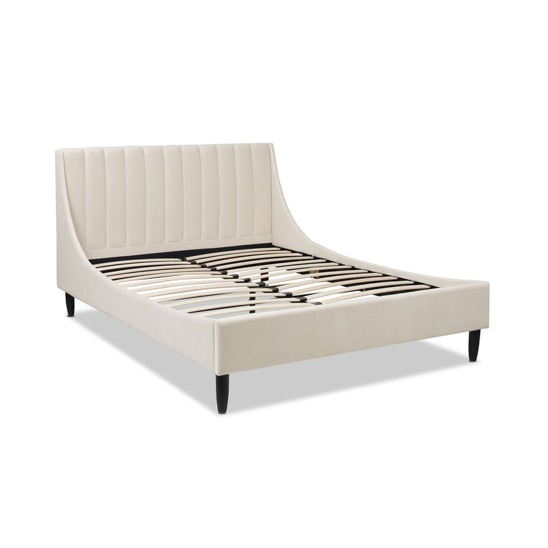 Aspen - Vertical Tufted Modern Headboard Platform Bed Set - R&R Furniture Gallery (Fountain Valley, CA)