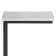 Skyler handcrafted chair side table by Simpli-Home featuring a modern wooden design with a single drawer and open shelf.