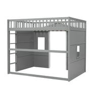 DreamHaus elegant house loft bed with ladder, featuring a cozy sleeping area and sturdy wooden construction, ideal for kids' bedrooms.