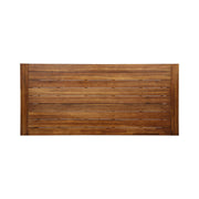 Noble House Equilibrium outdoor dining table with wooden frame and slat top, ideal for patio or garden dining areas.