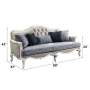Ciddrenar - Sofa With 5 Pillows - Fabric & White - R&R Furniture Gallery (Fountain Valley, CA)