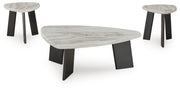 Lilyberg - Occasional Table Set (Set of 3) - Gray / Black - R&R Furniture Gallery (Fountain Valley, CA)