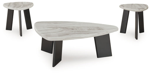 Lilyberg - Occasional Table Set (Set of 3) - Gray / Black - R&R Furniture Gallery (Fountain Valley, CA)