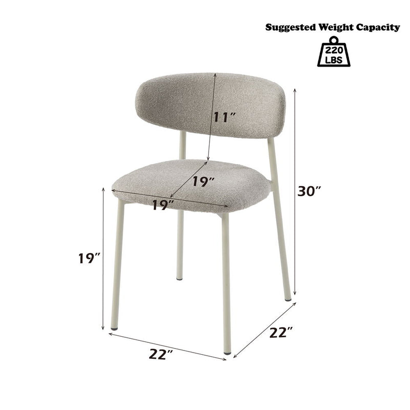 Ingram - Side Chair (Set of 2) - Light Gray - R&R Furniture Gallery (Fountain Valley, CA)