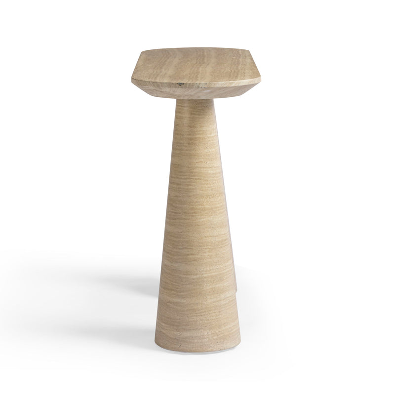 Sandra - Indoor / Outdoor Console Table - Travertine - R&R Furniture Gallery (Fountain Valley, CA)