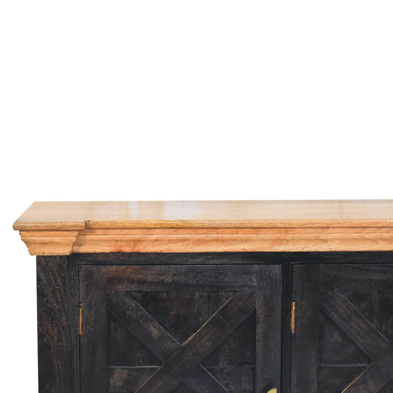 Regal - Rustic Sideboard - Black - R&R Furniture Gallery (Fountain Valley, CA)