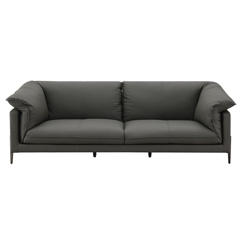 Tadi - Loveseat - Black Top Grain Leather - R&R Furniture Gallery (Fountain Valley, CA)