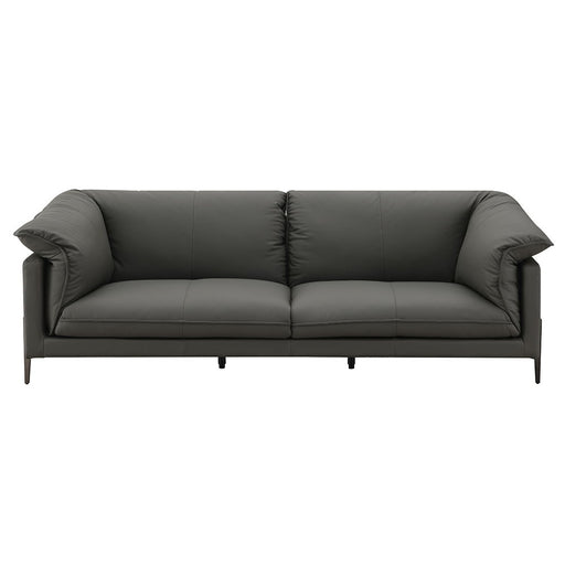 Tadi - Loveseat - Black Top Grain Leather - R&R Furniture Gallery (Fountain Valley, CA)