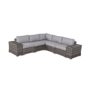 Rattan Sectional Sofa Set With Cushions - R&R Furniture Gallery (Fountain Valley, CA)