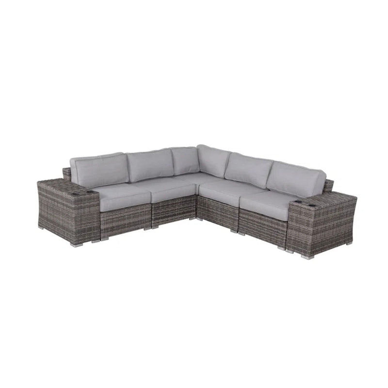 Rattan Sectional Sofa Set With Cushions - R&R Furniture Gallery (Fountain Valley, CA)