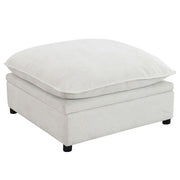 Marisa - Modular Ottoman With Storage - Beige Boucle - R&R Furniture Gallery (Fountain Valley, CA)