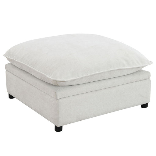 Marisa - Modular Ottoman With Storage - Beige Boucle - R&R Furniture Gallery (Fountain Valley, CA)