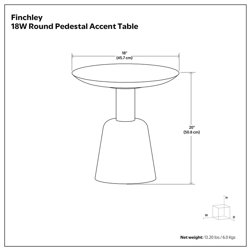 Finchley - Side Table - White Washed - R&R Furniture Gallery (Fountain Valley, CA)