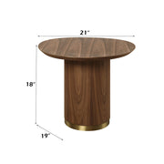 Willene - End Table - Walnut - R&R Furniture Gallery (Fountain Valley, CA)