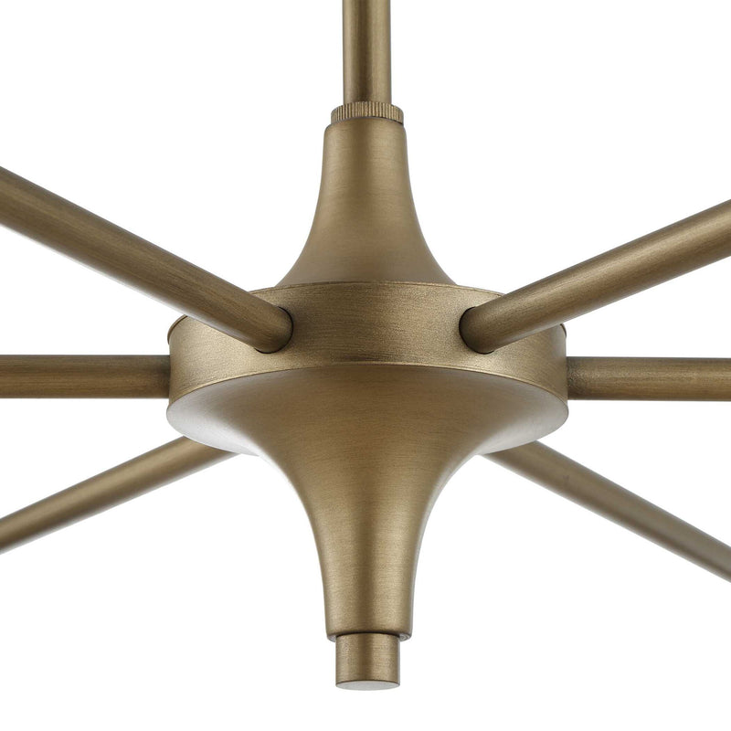 White beaded pendant light from Biddeford by Uttermost, showcasing six elegant hanging beads in a modern pendant lighting design.