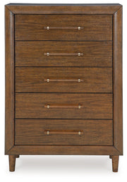 Lyncott - Five Drawer Chest - Brown - R&R Furniture Gallery (Fountain Valley, CA)