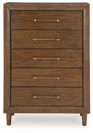 Lyncott - Five Drawer Chest - Brown - R&R Furniture Gallery (Fountain Valley, CA)