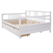Modern DreamHaus multifunctional daybed with built-in storage drawers, featuring a sleek design and plush mattress for versatile use.