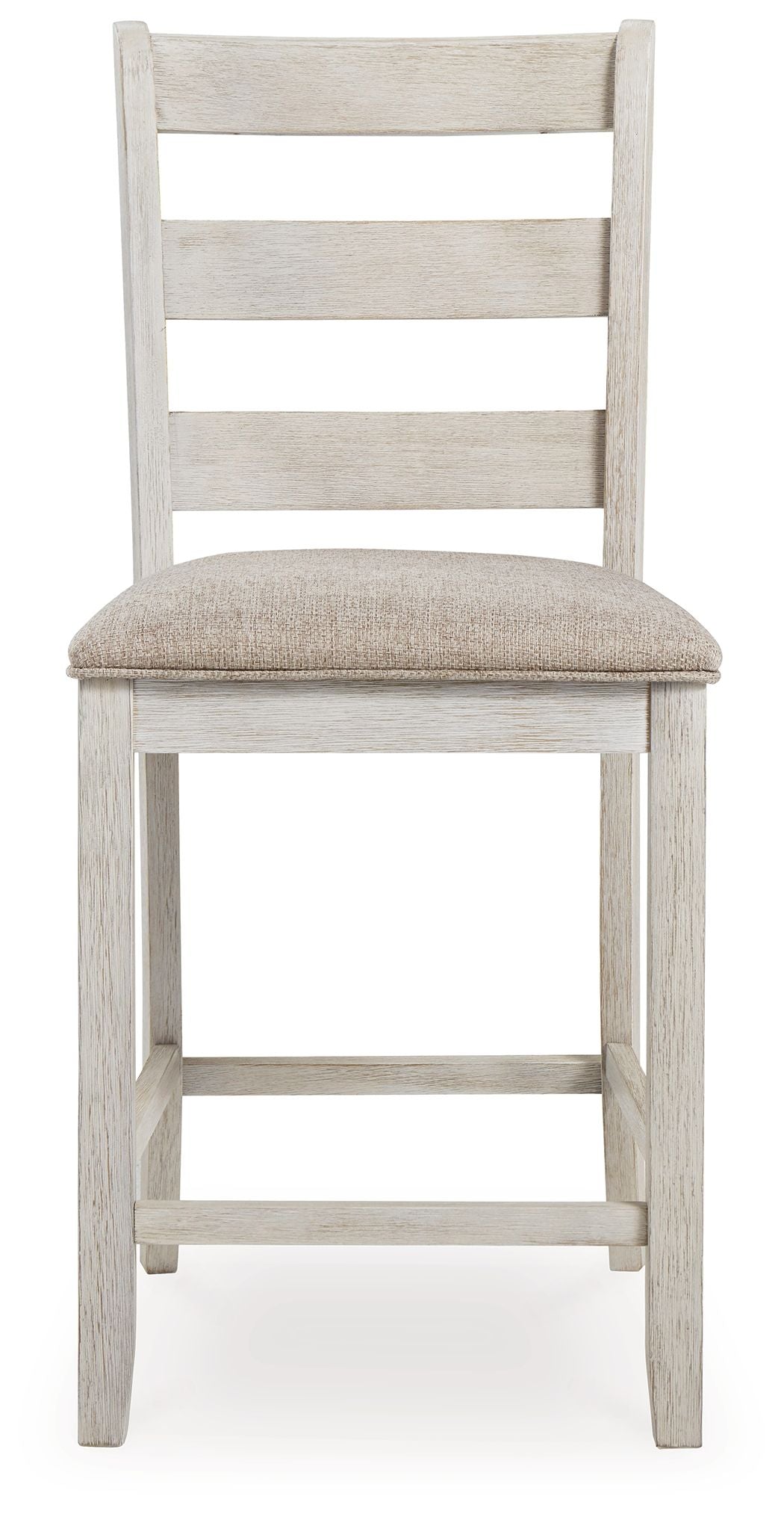 Skempton - Upholstered Barstool (Set of 2) - White - R&R Furniture Gallery (Fountain Valley, CA)