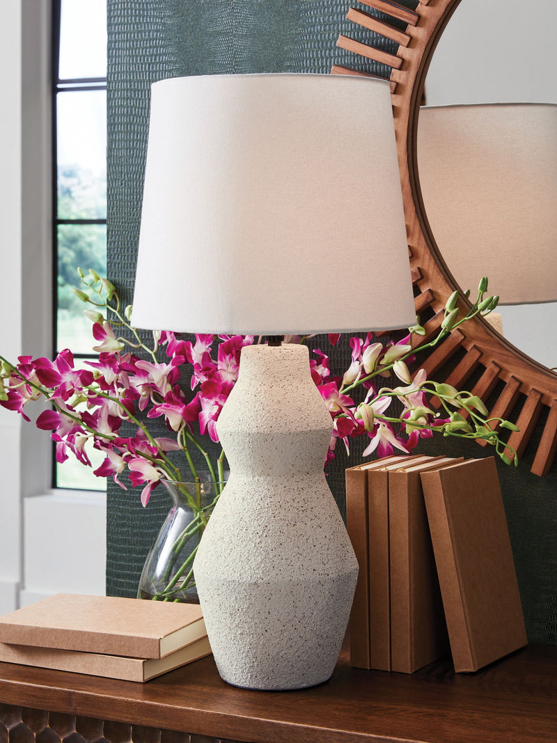 Dawthorne - Paper Table Lamp - Cream - R&R Furniture Gallery (Fountain Valley, CA)
