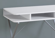 Computer Desk For Home Office, Laptop, Storage Shelves, Modern Convenient Design - White - R&R Furniture Gallery (Fountain Valley, CA)