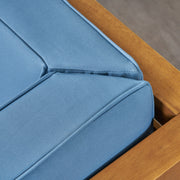 Outdoor Acacia Wood Patio Chair With Fabric Cushion - R&R Furniture Gallery (Fountain Valley, CA)
