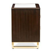 Belmont Place - Nightstand - White / Dark Brown - R&R Furniture Gallery (Fountain Valley, CA)