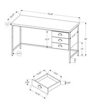 Computer Desk For Home Office, Laptop, 3 Storage Drawers, Contemporary & Moder - R&R Furniture Gallery (Fountain Valley, CA)