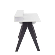 Lumi Source Wishbone contemporary desk with lift top in gray and white, modern design suitable for home or office workspace.