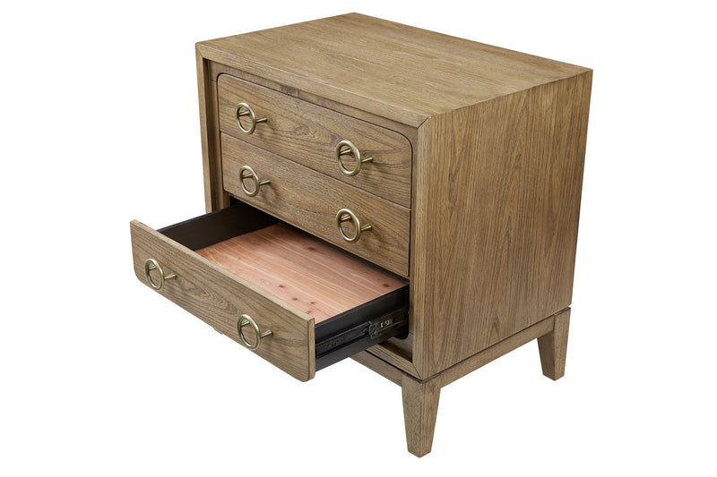 3 Drawer Nightstand With USB - Latte - R&R Furniture Gallery (Fountain Valley, CA)