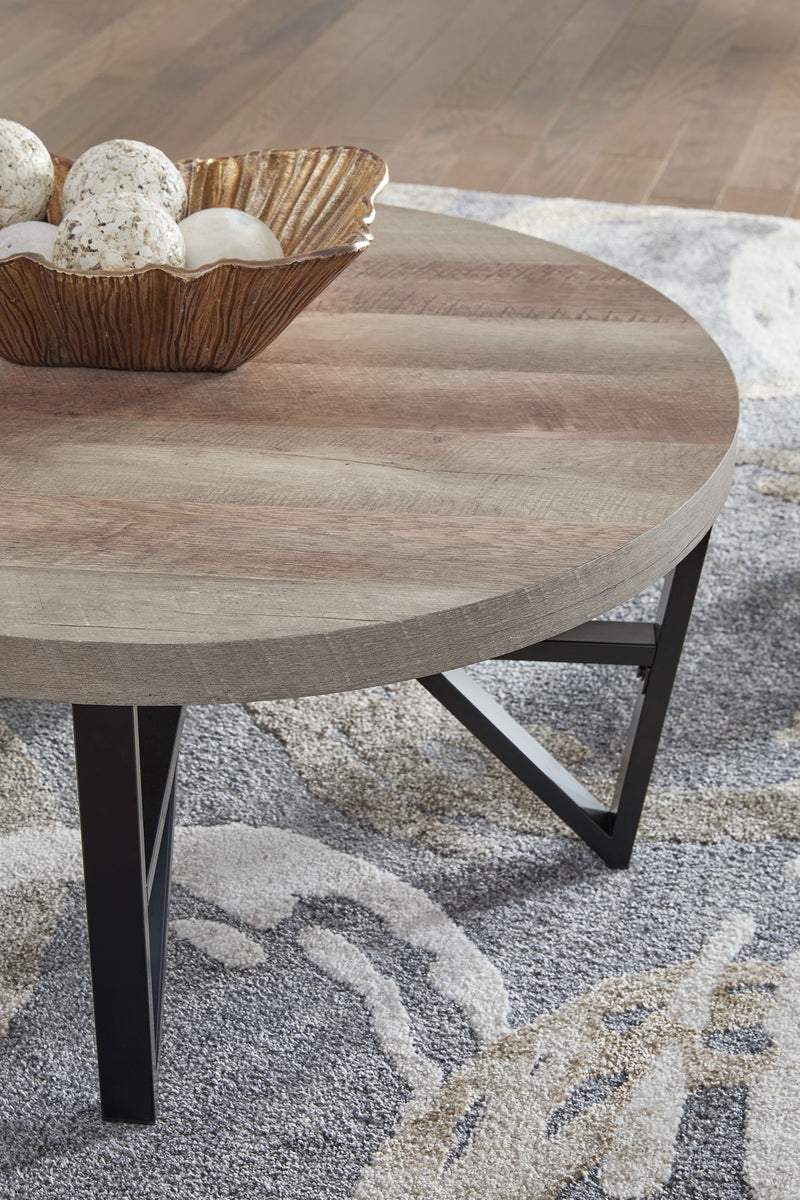Deanlee - Occasional Table Set (Set of 3) - Grayish Brown / Black - R&R Furniture Gallery (Fountain Valley, CA)