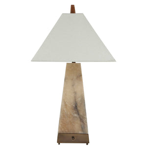Lit Pyramid - Table Lamp - Beige