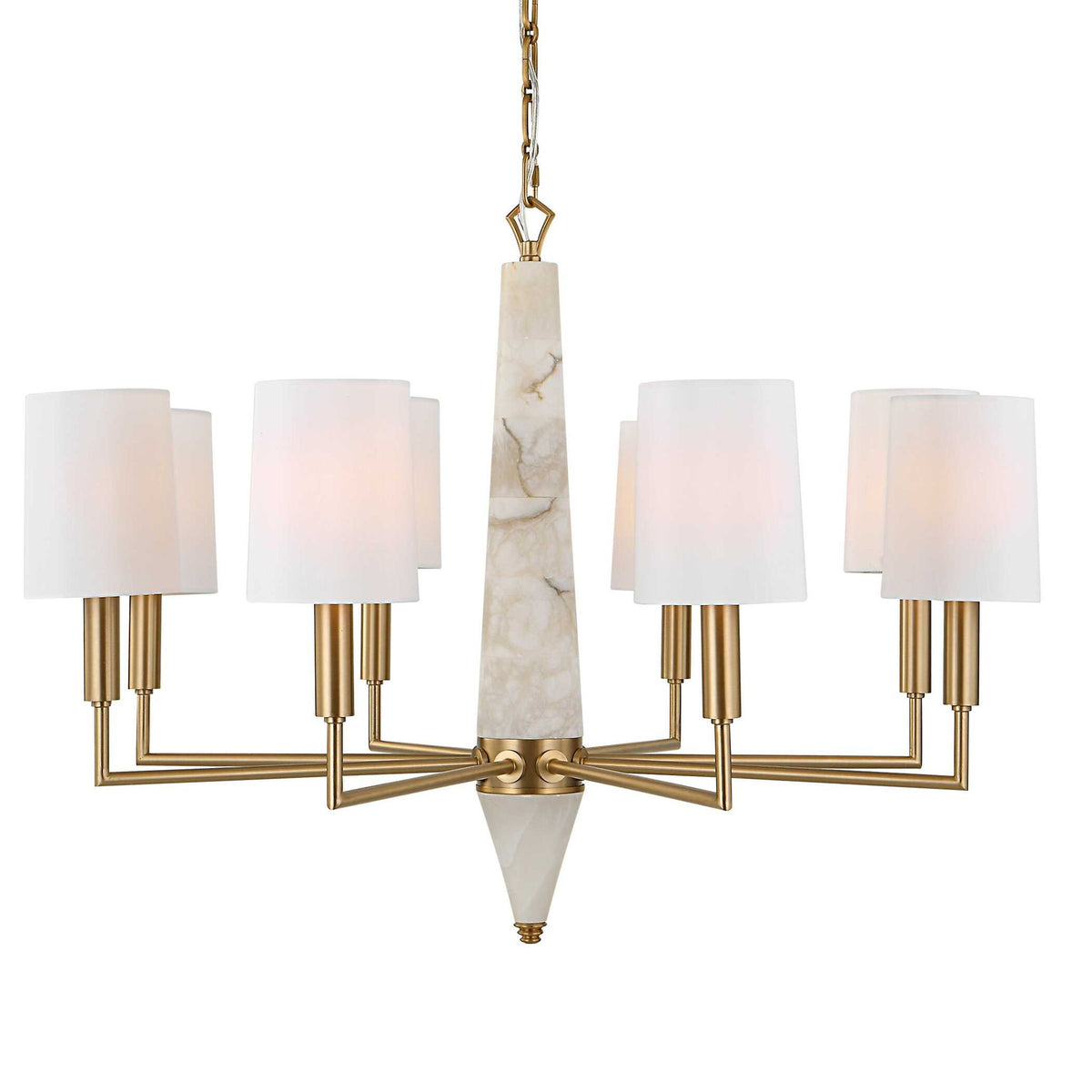 Gathering - 8 Light Chandelier - Brass