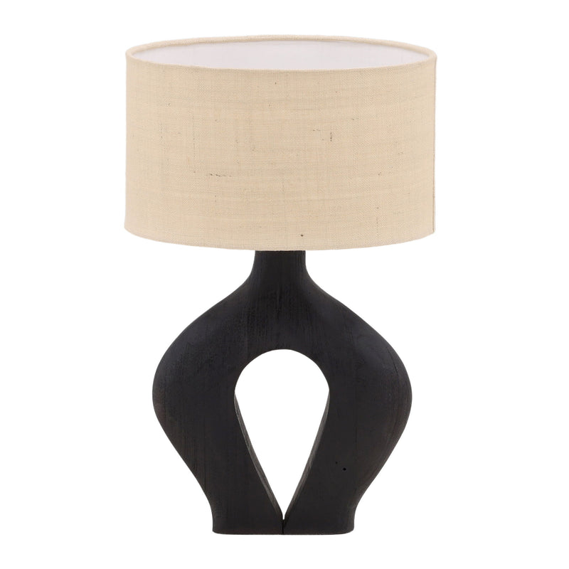 Delilah - Table Lamp - Black And Beige