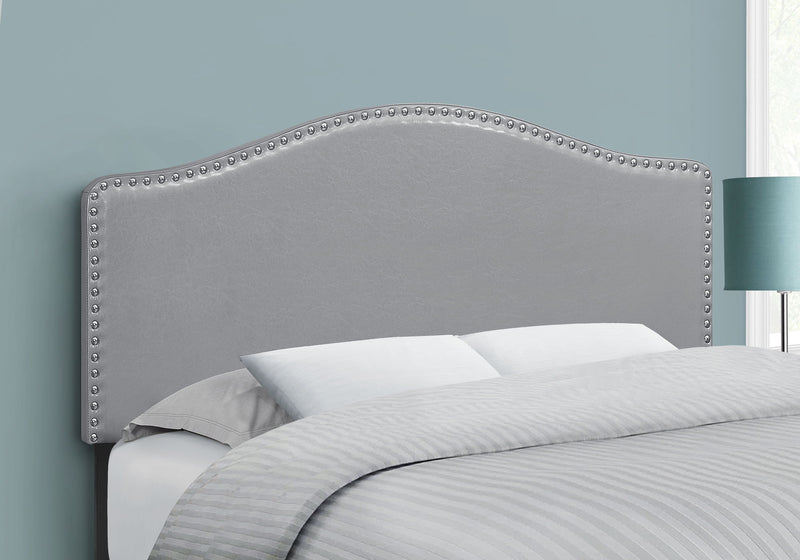 Full Size, Bed Headboard Only, Upholstered Transitional - Gray - R&R Furniture Gallery (Fountain Valley, CA)