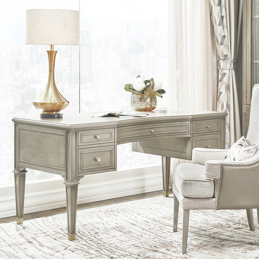 Dauphin - 5 Drawer Executive Desk - R&R Furniture Gallery (Fountain Valley, CA)
