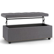 Hamilton - Upholstered Lift Top Rectangular Storage Ottoman - R&R Furniture Gallery (Fountain Valley, CA)