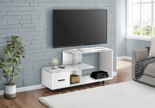 TV Stand, Console, Media Entertainment Center, Storage Drawer, Contemporary - R&R Furniture Gallery (Fountain Valley, CA)